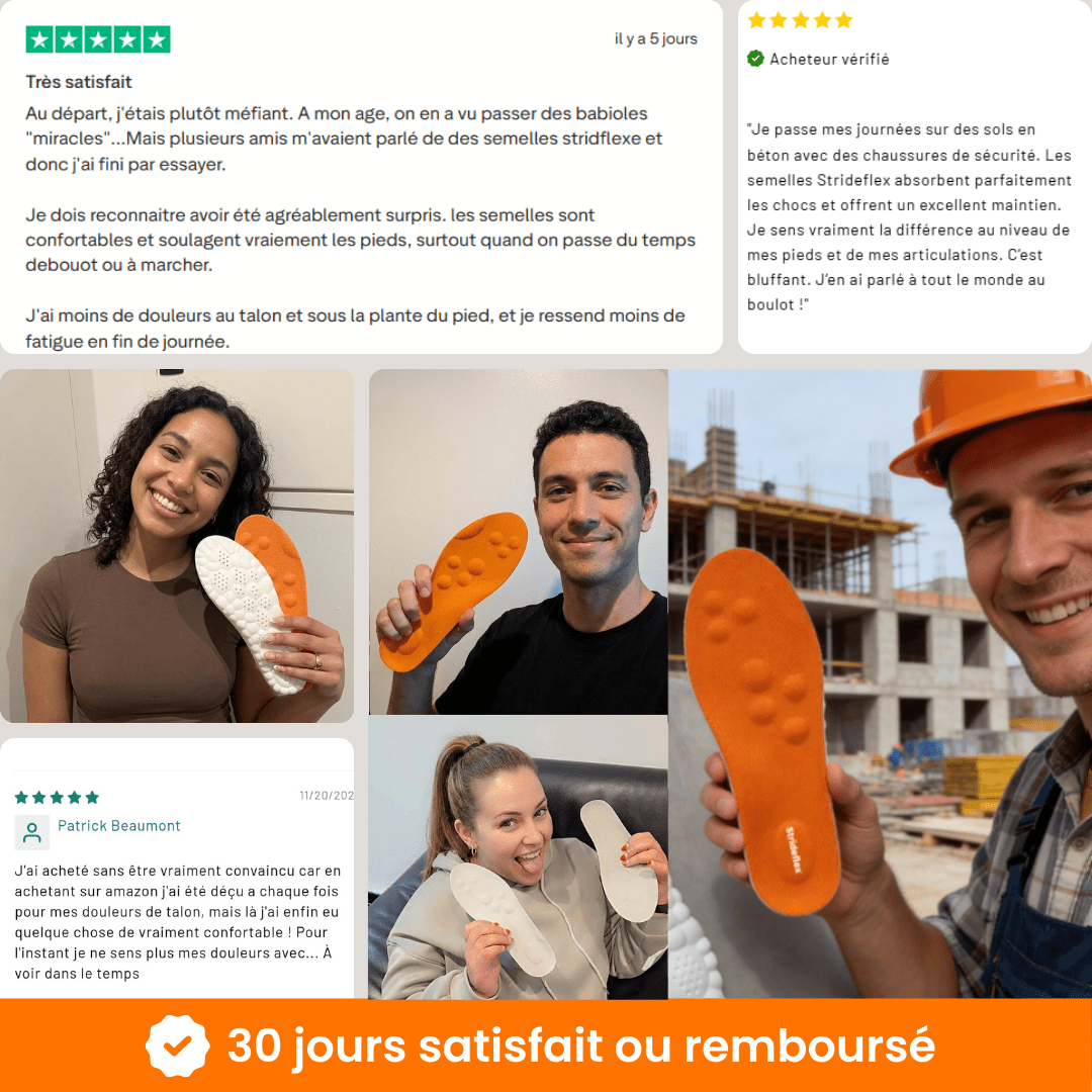 Strideflex® - Semelles orthopédiques intelligentes - Runlys
