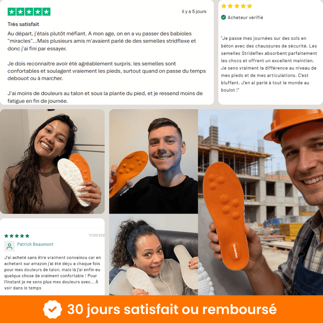 Strideflex® - Semelles orthopédiques intelligentes - Runlys